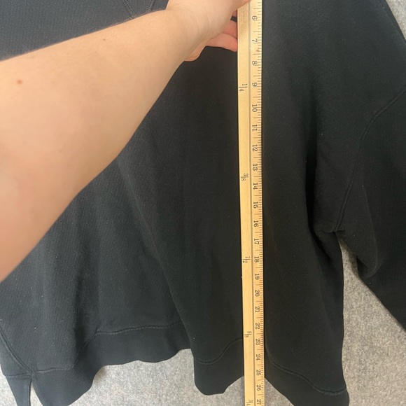 Madewell MWL Woman Size 3X Airyterry Hoodie‎ Sweatshirt in True Black - Picture 6 of 8